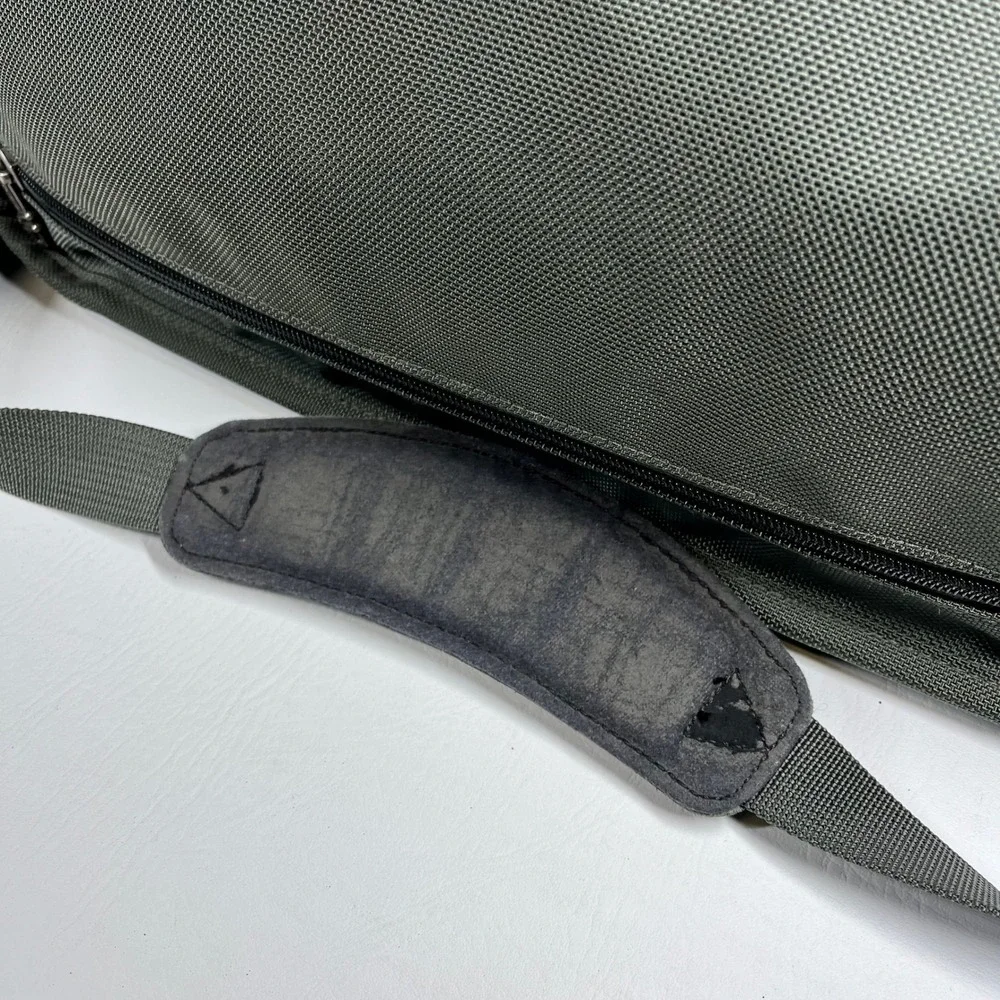 Tumi Alpha Ballistic Briefcase Laptop Bag Green Nylon Grey Messenger